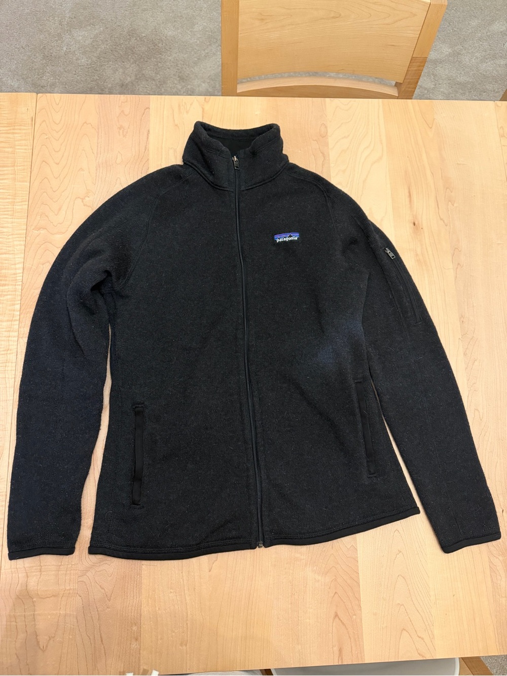 Patagonia Women's Black Full-Zip Better Sweater Fleece Jacket